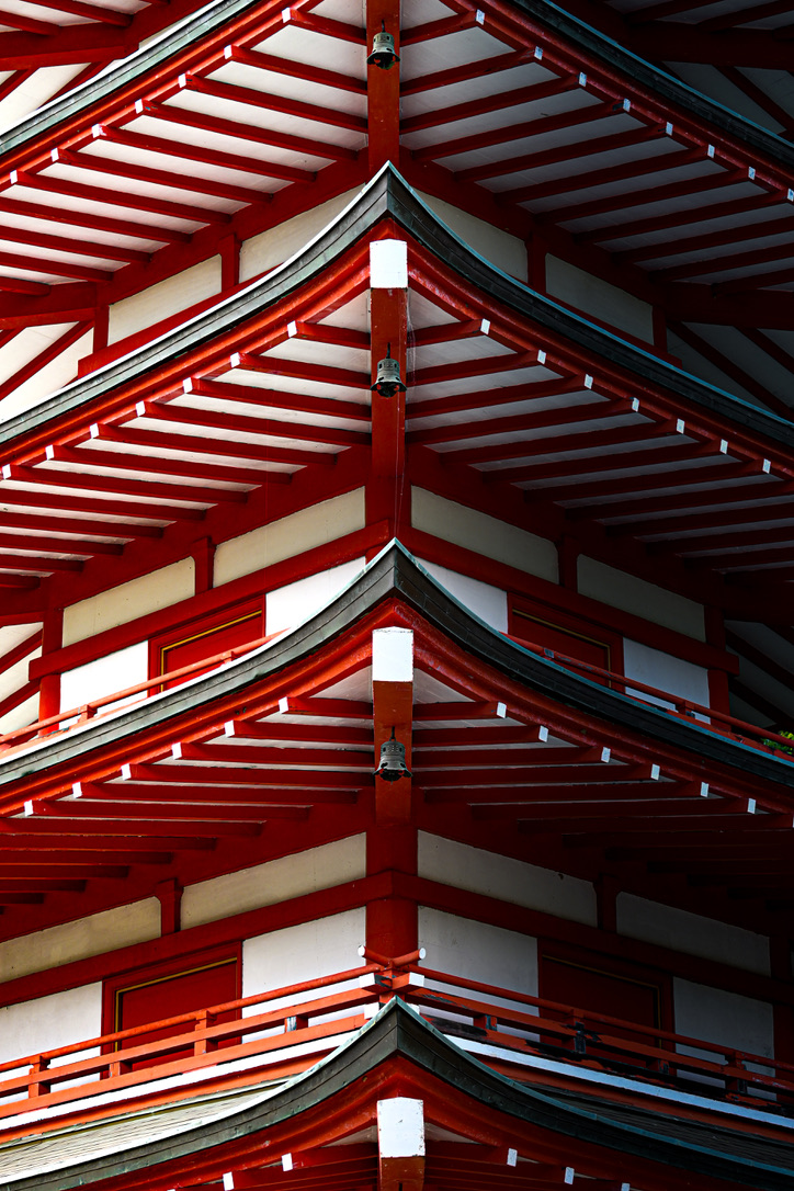 Pagodendach, Detail